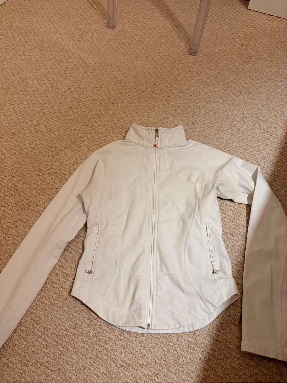 Lululemon Women’s White Zip-Front Jacket